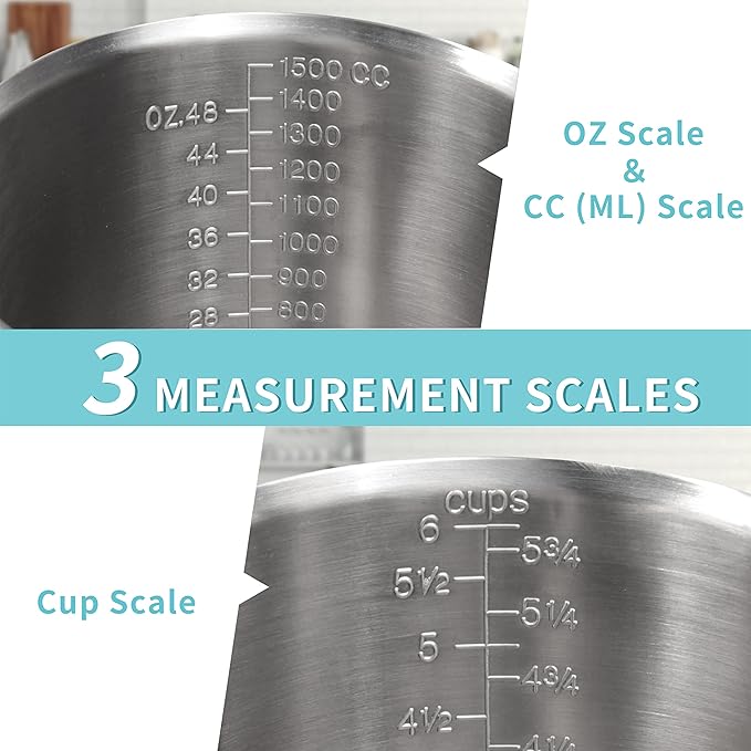 Measuring Cup, Newness Stainless Steel Measuring Cup - Image 2