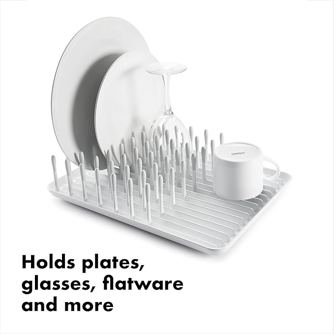 OXO Good Grips Compact Dish Rack Biscuit | - Image 3