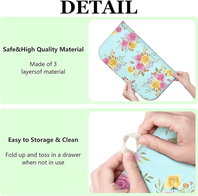 Dish Drying Mat Drainer Pads - Image 6