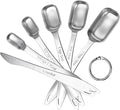 U-Taste Narrow Square Measuring Spoons: 18/8 Stainless Steel Kitchen Measure by U-Taste