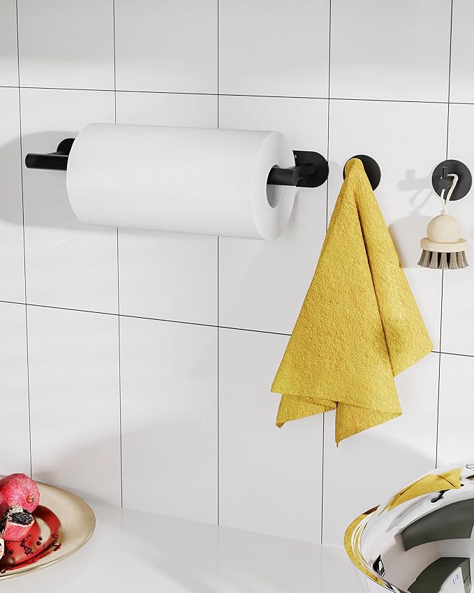Paper Towel Holder Under Cabinet, Self Adhesive or Wall Mounted SUS304 - Image 4