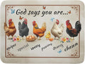 Farmhouse Rooster Dish Drying Mat by Giwawa