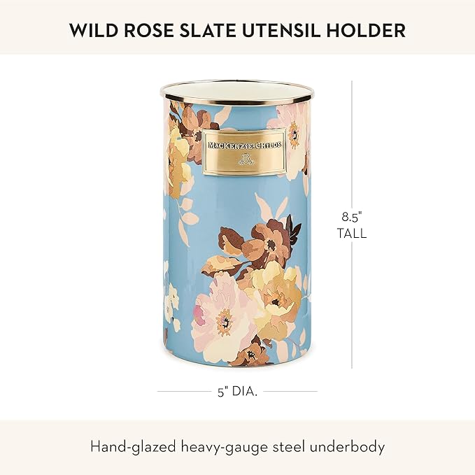 MACKENZIE-CHILDS Enamel Utensil Holder, Stylish Kitchen Countertop Organizer - Image 4