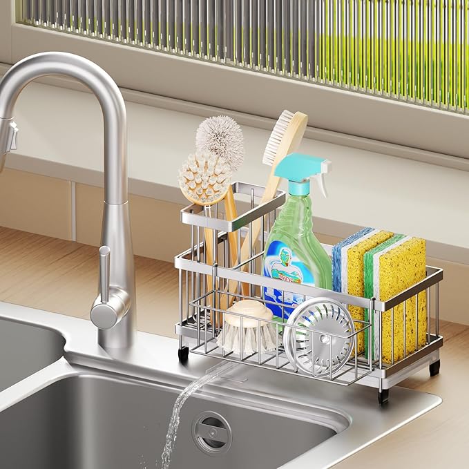 SWTYMIKI Sink Caddy Sponge Holder - Image 3
