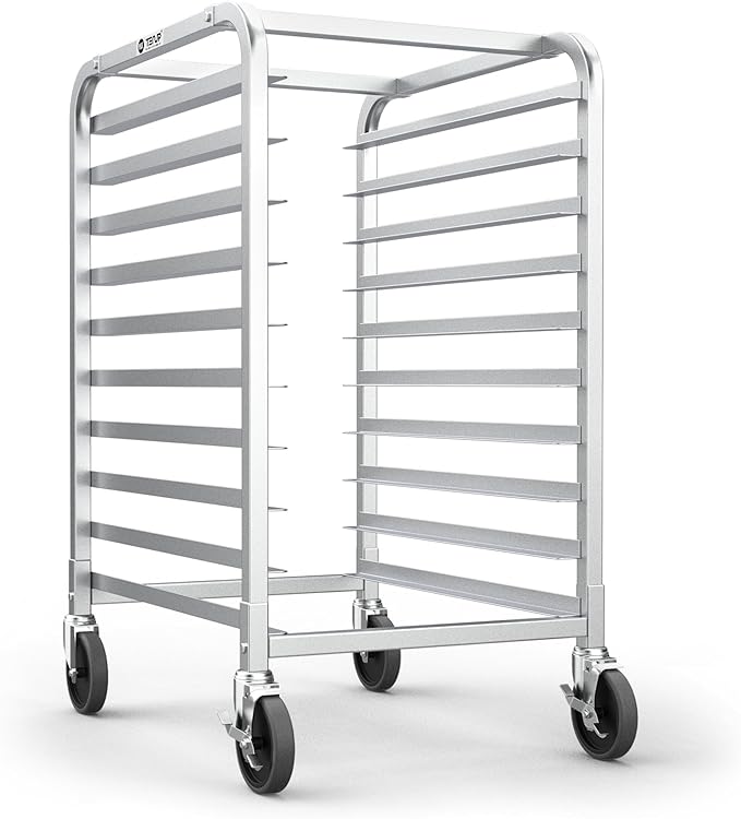 TenUp 10-Tier NSF Aluminum Sheet Pan Rack, Commercial Bakery Cooling & Storage by TENUP