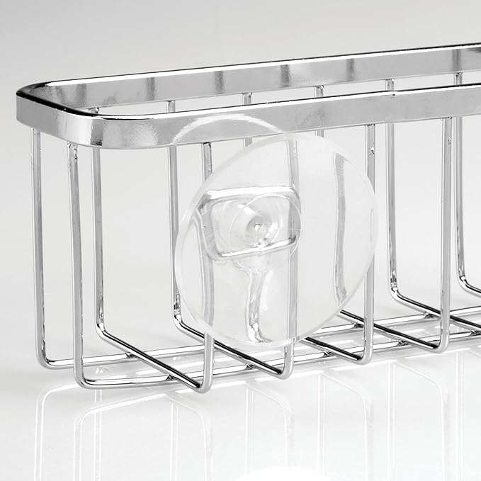 iDesign Stainless Steel Suction Sponge Holder, Kitchen Sink Sponge Caddy - Image 6