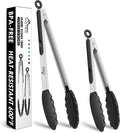 HOTEC Premium Stainless Steel Locking Kitchen Tongs by Hotec