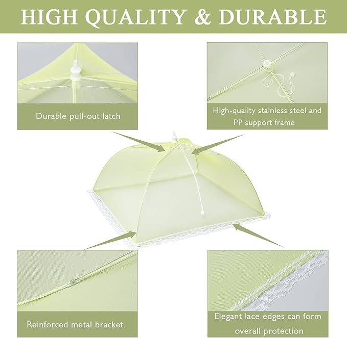 7 Pack Colorful Food Covers Food Tent - Image 2