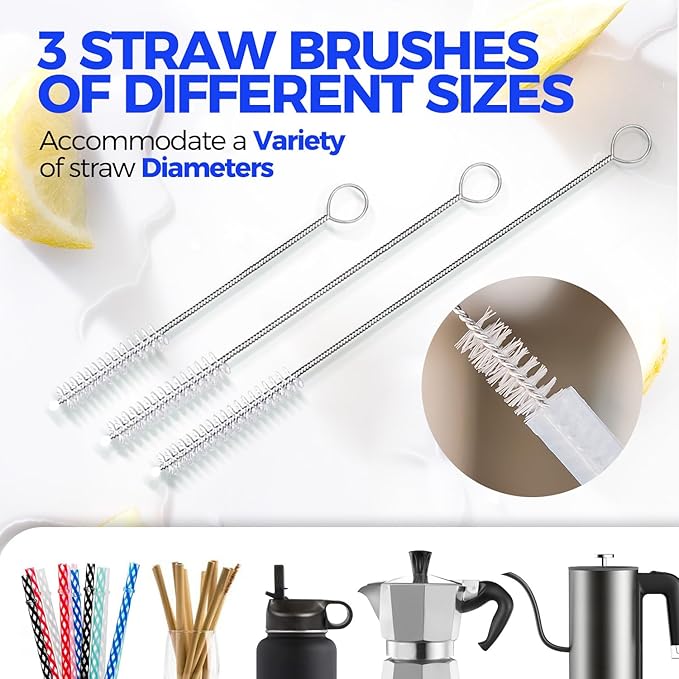 Holikme 5-Piece Bottle Brush Cleaner Set - Image 4