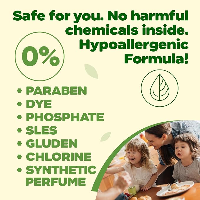 Dish Soap, Plant-Based Dishwashing Liquid, Non-Toxic, Hypoallergenic, EcoCert Certified, Vegan, Grease-Cutting, Eucalyptus & Lime Scent, 25.3 fl oz (750 ml) - 8 Pack