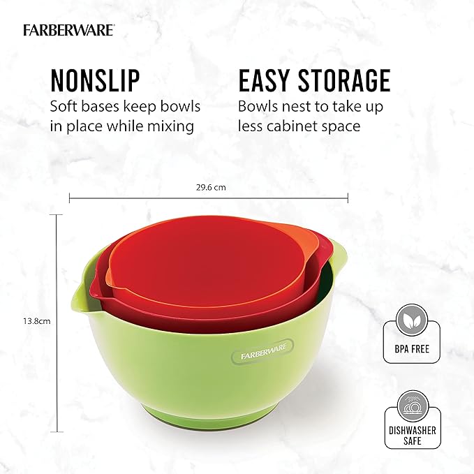 Farberware - 5216128 Farberware Professional Plastic Mixing Bowls - Image 4