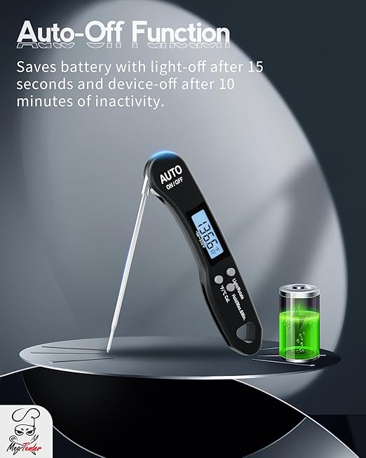 Instant Read Meat Thermometer, 1.2s Fast Read, ±1°F Accuracy, -58°F to 572°F - Image 5