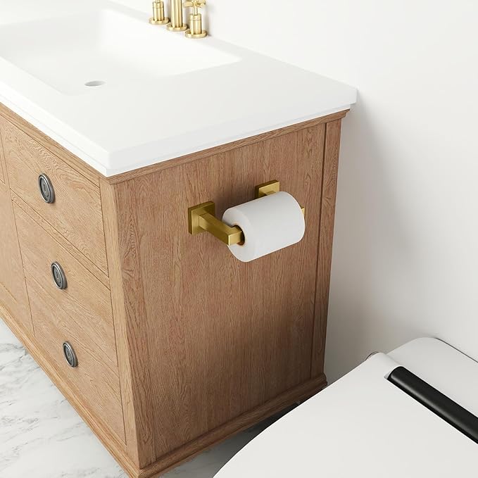 FEILERN Toilet Paper Holder Wall Mounted Post Pivoting Square Tissue Holders - Image 4