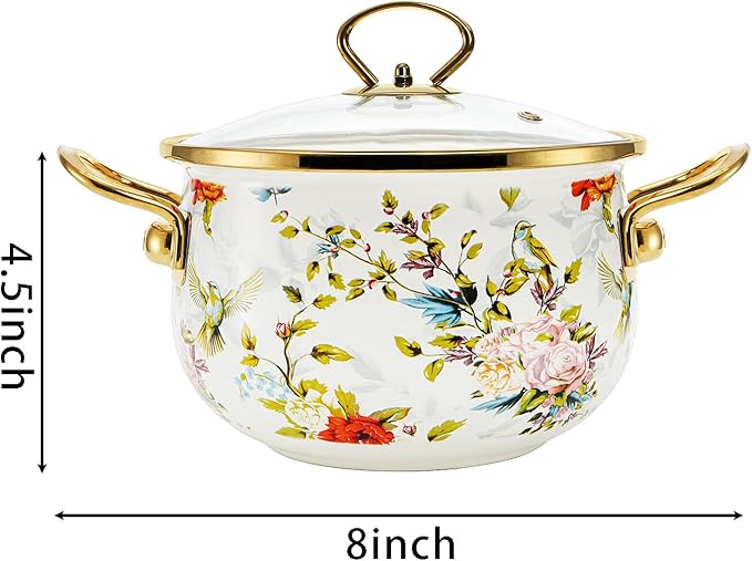 SOUJOY 2.8 Quart Enamel Stockpot - Image 2