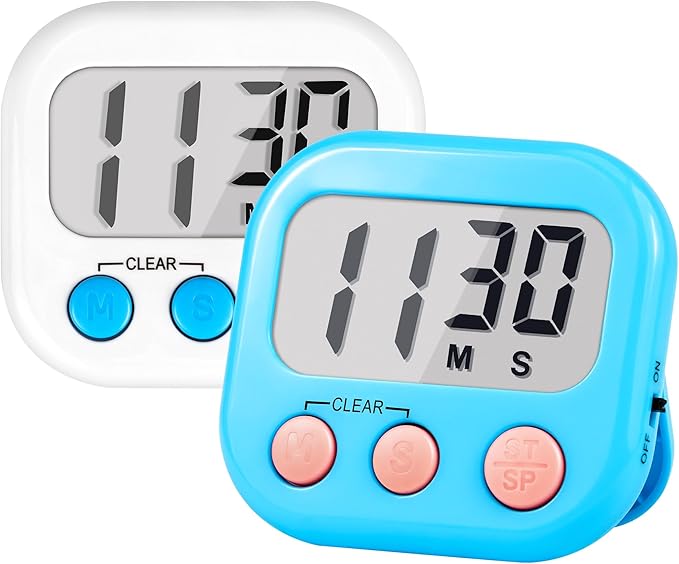 Timer for Kids Teachers Supplies Digital Kitchen Timers for Cooking Large by AOUCE
