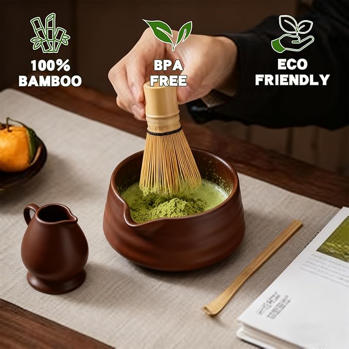 Clay&Fire Matcha Whisk, Handcrafted Bamboo Whisk - Image 3