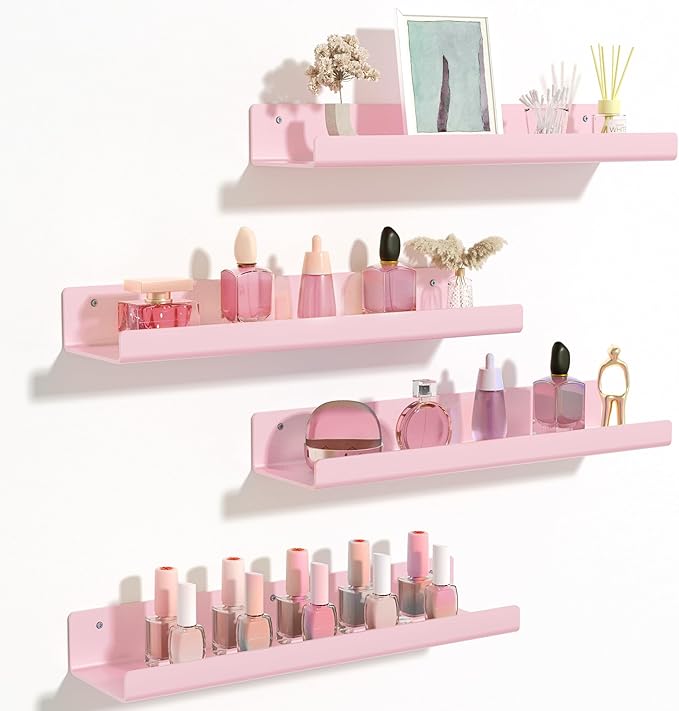 upsimples Acrylic Shelves for Wall Decor, Living Room, Floating Bookshelves for by upsimples