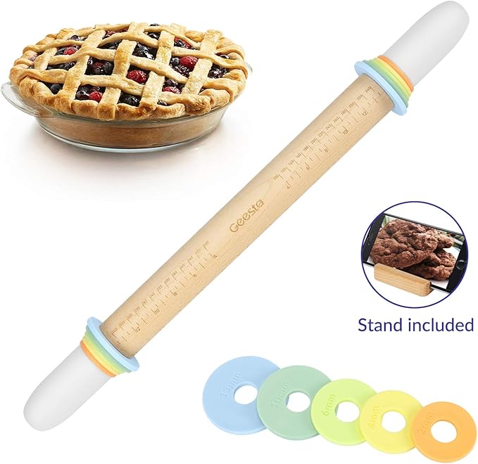 Geesta Adjustable Wood Rolling Pin - Image 8