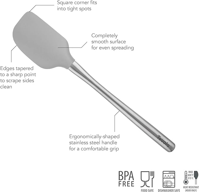 Tovolo Flex-Core Silicone Spatula Metal Handle - Image 2