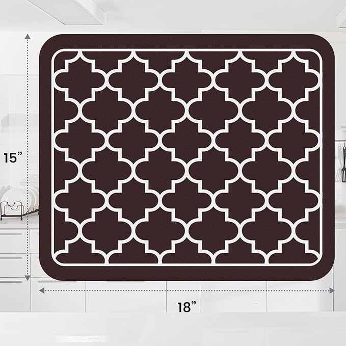 WISELIFE Dish Drying Mat Super Absorbent Drying Mat Large Dish Drying Mats - Image 3