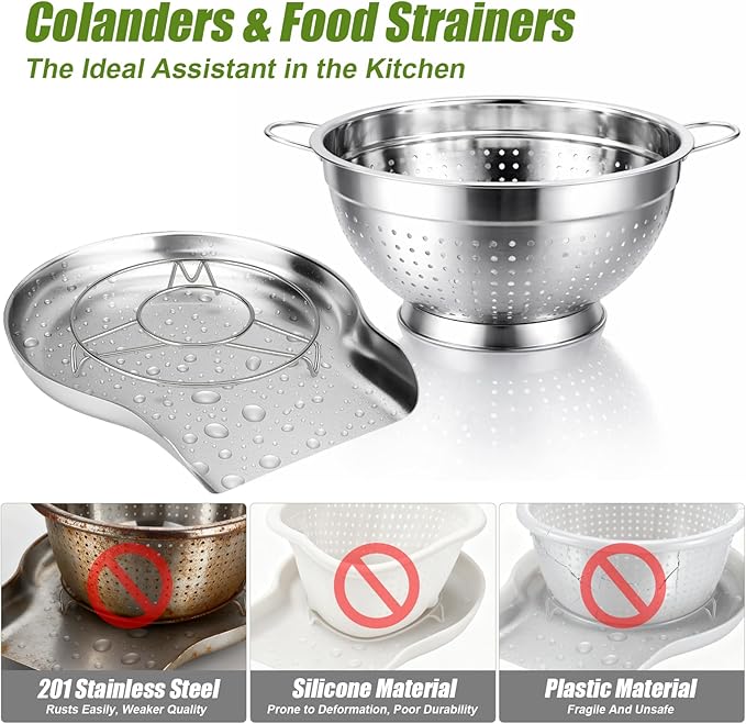 Palksky Stainless Steel Colander Set - Image 8