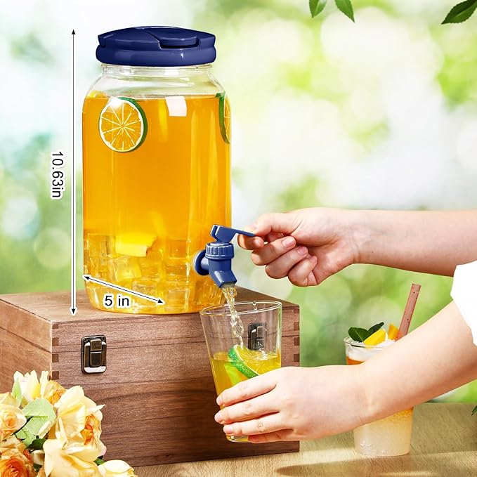Havawish 2 Pcs 1 Gallon Plastic Beverage Dispenser - Image 2