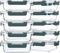 M MCIRCO 10-Pack, 22 Oz Glass Meal Prep Containers, Glass Food Storage by MMCIRCO