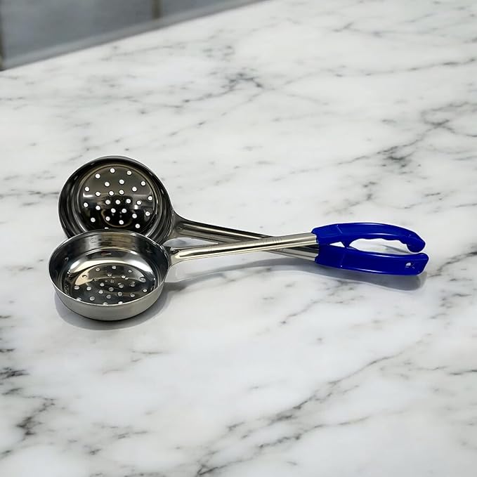 8 Ounce Slotted Stainless Steel Portion Control Ladle Spoon - Image 6