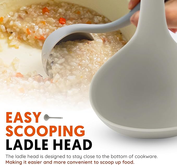 Platinum Silicone Cooking Ladle - Image 3