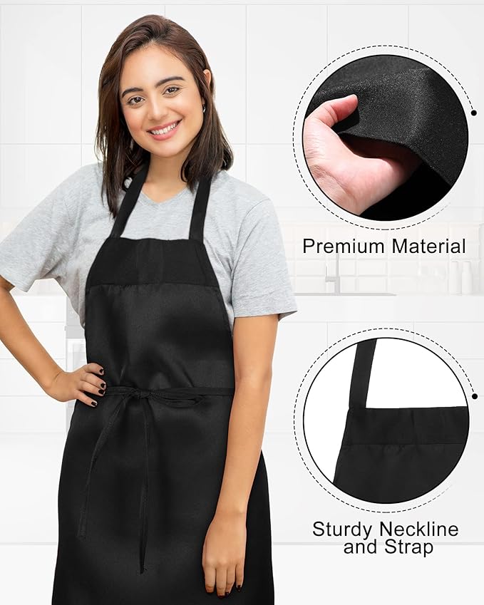 Foaincore 36 Pack Bib Aprons Bulk Plain Aprons - Image 4