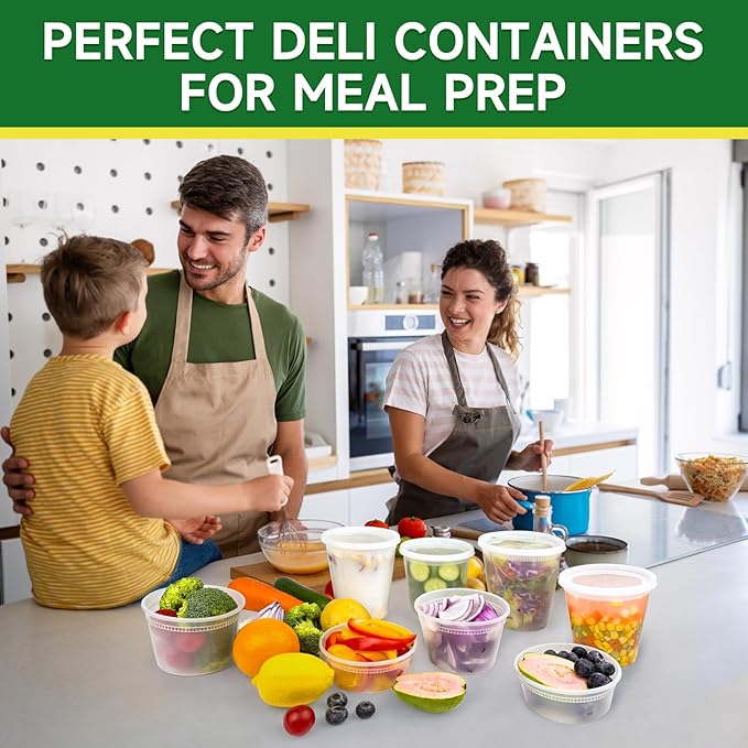 Dealusy 50 Set 8 oz Deli Containers - Image 6