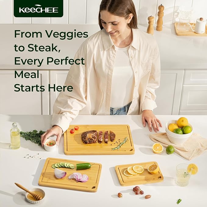 Keechee Wood Cutting Board for Kitchen - Image 2
