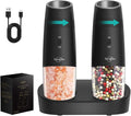 Sangcon Gravity Electric Salt and Pepper Grinder Set RECHARGEABLE, Automatic by Sangcon