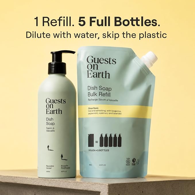 Dish Soap Refill, Citrus Oasis, Makes 5 Bottles