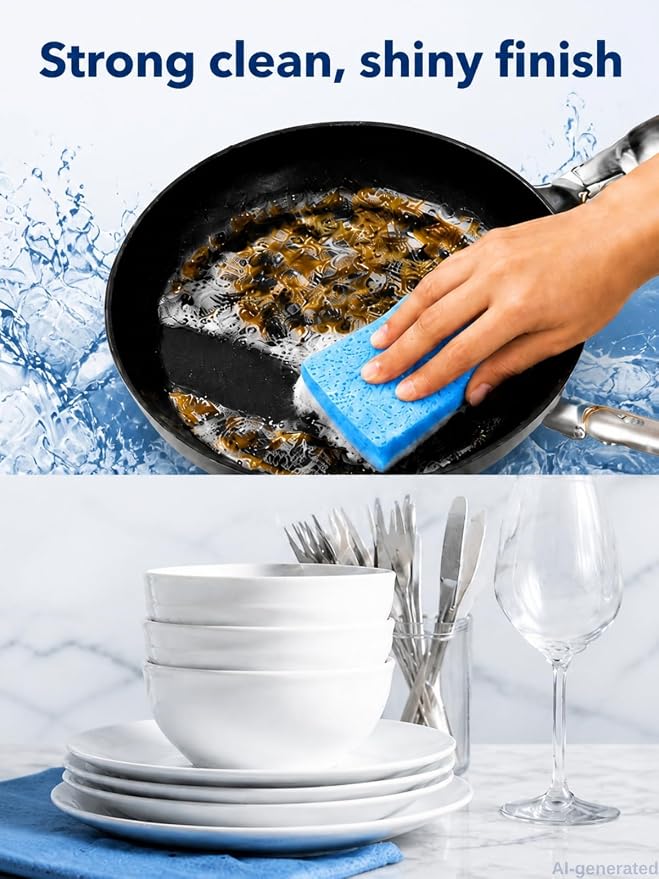 Dish Soap,Classic Scent,24 fl oz 2 Pack | Dishwashing Liquid is gentle on hands yet tough on grease, deep cleans dishes, pots/pans, versatile kitchen use, 2 pack value
