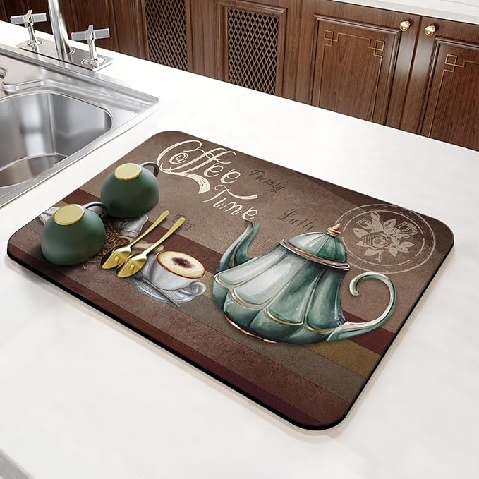 Coffee Mat 23inx15in, Coffee Bar Mat - Image 3