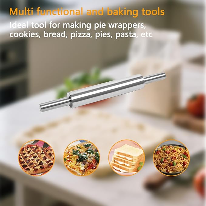 17-Inch Stainless Steel Rolling Pin - Image 6