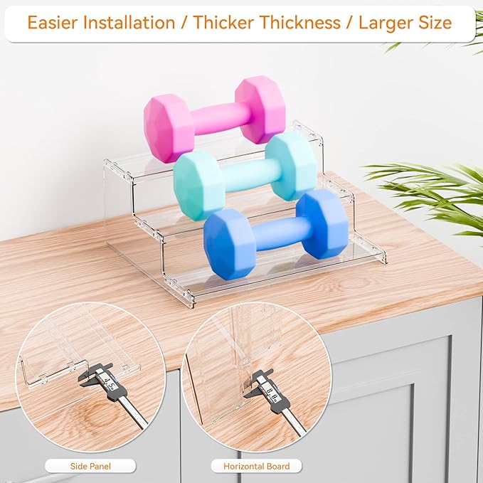 Yieach 2 Pack Tiered Spice Rack Organizer - Image 4
