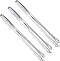 Geiserailie 3 Pcs 11 Inches Korean BBQ Tongs Stainless Steel Kitchen Tweezers by Geiserailie