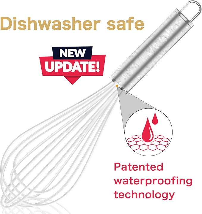 OYV White Silicone Whisk, Professional Whisks - Image 2