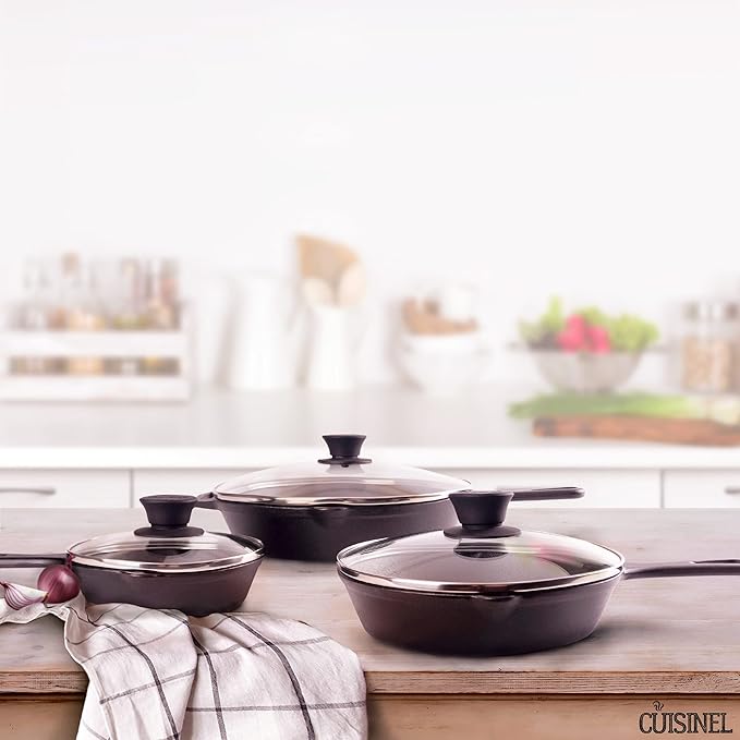 Cuisinel Cast Iron Skillet Set - Image 6