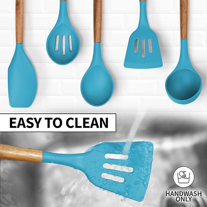 Zulay Kitchen Non-Stick Cooking Utensils Set - Image 7