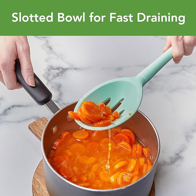 Tovolo Flex Core Silicone Slotted Deep Spoon - Image 2