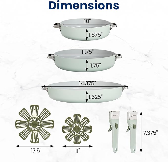 GoodCook Ceramic Cookware Set 7-Piece - Image 5