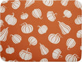 Fall Dish Drying Mat for Kitchen Counter Autumn White Pumpkins Festival by Unknown