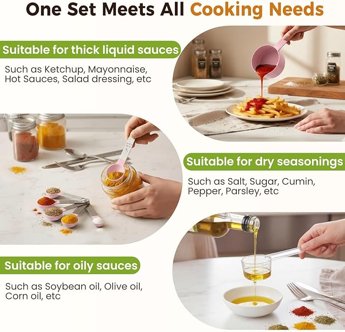 16PCS Measuring Cups and Spoons Set, Measuring Spoon Set - Image 3