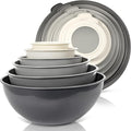 WHYSKO Mixing Bowl Set, 12 Piece Colorful Plastic Mixing Bowls by WHYSKO