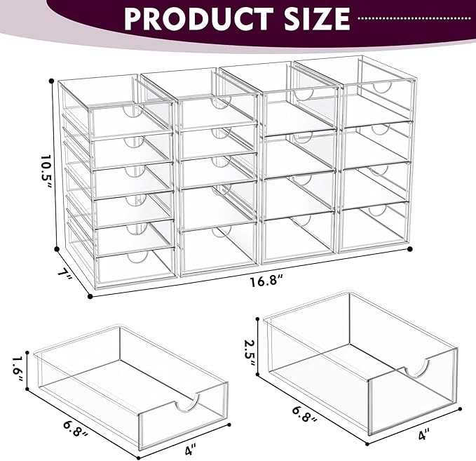 YFXCVSL Acrylic Makeup Organizer - Image 3