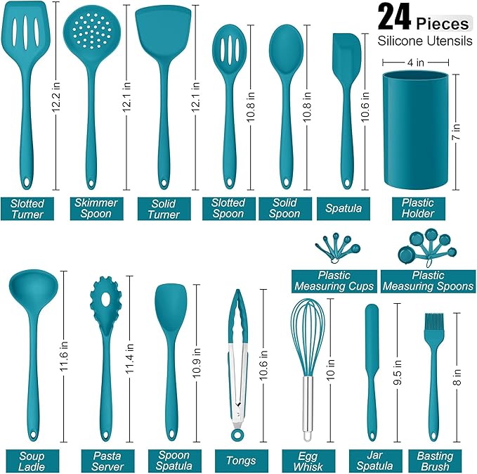 E-far Silicone Cooking Utensils Set, Silicone Kitchen Tools - Image 2