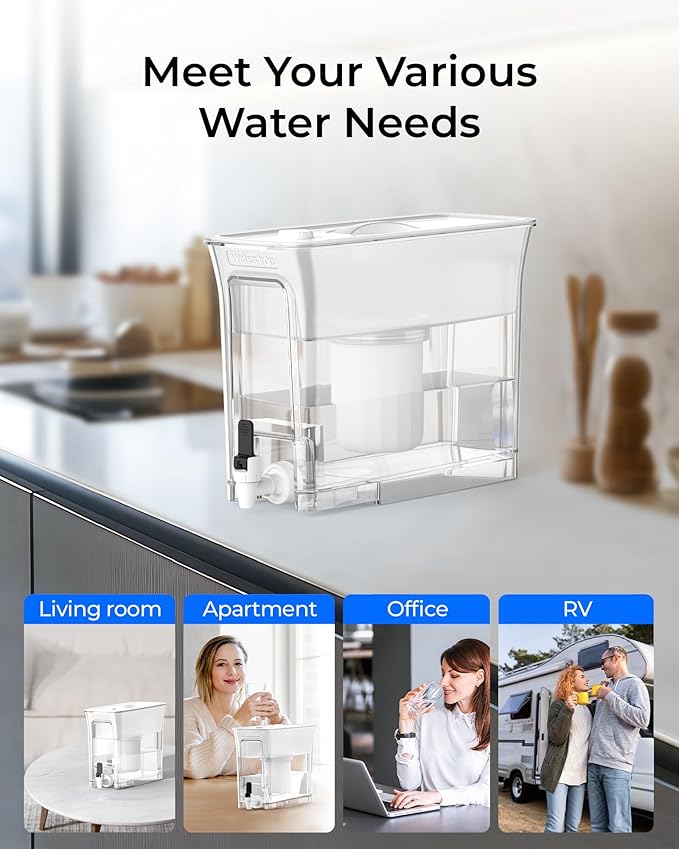 Waterdrop 0 TDS 35-Cup Slim Water Filter Dispenser, Large Capacity, PFOA/PFOS - Image 9